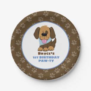 Puppy Dog Birthday Party Paper Borden Papieren Bordje