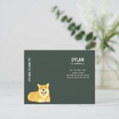 Puppy Dog Birthday Pawty Party Invitation Kaart (Staand voorkant)