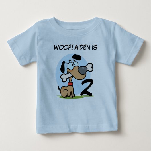 Puppy Dog Birthday Tshirts (Voorkant)