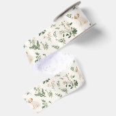 Puppy Dog Bloemen Satijnen Lint (Achterkant)