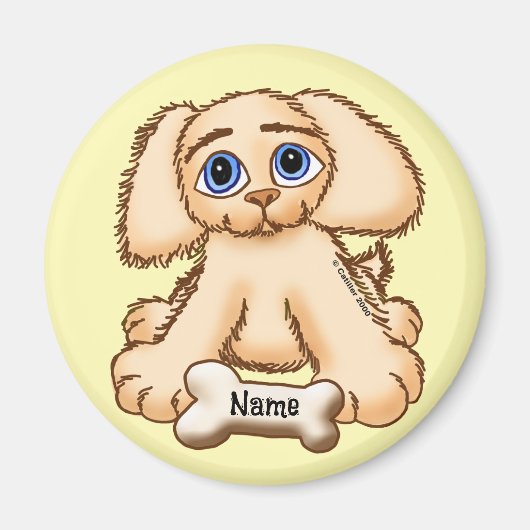 Puppy Dog Bone Magneet (Voorkant)