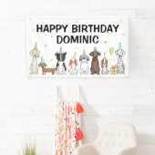 Puppy Dog Boy Birthday Party Banner (Insitu)