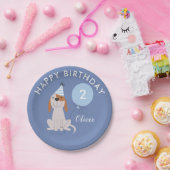 Puppy Dog Boys Birthday Party Papieren Bordje (Feest)