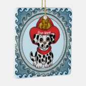 Puppy Dog Brandweerman ornament (Rechts)