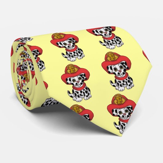 Puppy Dog Brandweerman Stropdas (Opgerold)