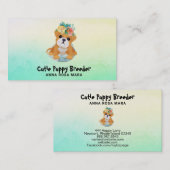 *~* Puppy Dog Breeder Day Care Visitekaartje (Voorkant / Achterkant)