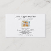*~* Puppy Dog Breeder Day Care Walker Visitekaartje (Achterkant)