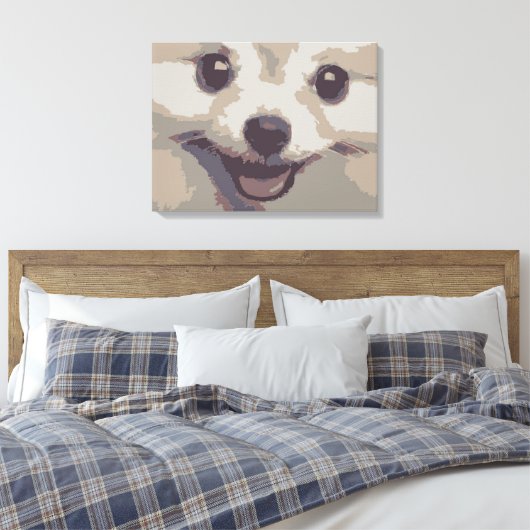 PUPPY DOG CANVAS AFDRUK (Insitu (Slaapkamer))