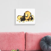 Puppy Dog Cartoon Animal Art Canvas Afdruk (Insitu (Woonkamer))