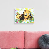 Puppy Dog Cartoon Animal Art Canvas Afdruk (Insitu (Woonkamer))