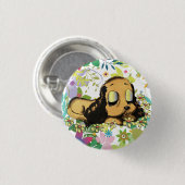 Puppy Dog Cartoon Animal Art Ronde Button 3,2 Cm (Voorkant /achterkant)