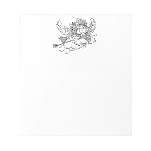 Puppy Dog Cupid Engel  Notitieblok (Voorkant)