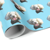 Puppy Dog Custom Foto Patroon Cadeaupapier (Rol Hoek)
