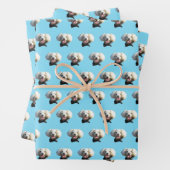 Puppy Dog Custom Foto Patroon Inpakpapier Vel (In situ)