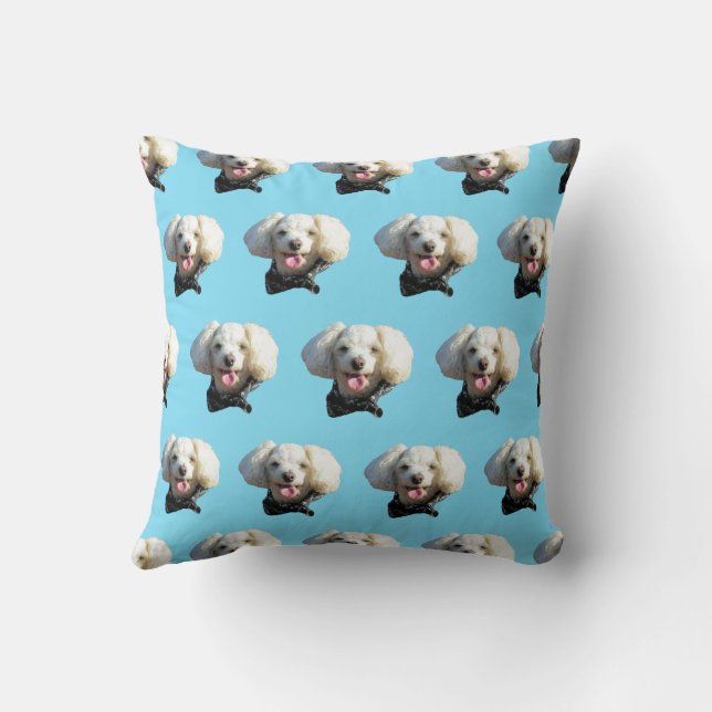 Puppy Dog Custom Foto Patroon Kussen (Achterkant)