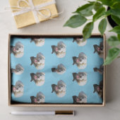 Puppy Dog Custom Foto Patroon Tissuepapier (Geschenk)