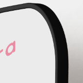 Puppy Dog Cute Cartoon persoonlijke Blush Pink Pickleball Paddle (Links Detail)