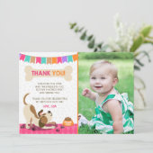 Puppy Dog Dank u Kaart Paw-Ty Paw Stropdas Meisje (Staand voorkant)