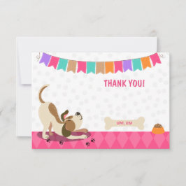 Puppy Dog Dank u Kaart Paw-Ty Paw Stropdas Meisje
