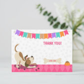 Puppy Dog Dank u Kaart Paw-Ty Paw Stropdas Meisje (Staand voorkant)