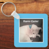  Puppy Dog die vreedzaam Pasen vereist Sleutelhanger (Voorkant)