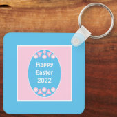  Puppy Dog die vreedzaam Pasen vereist Sleutelhanger (Achterkant)