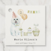 Puppy Dog elke dag in de leeftijd Bedankjes Labels (Voorkant)