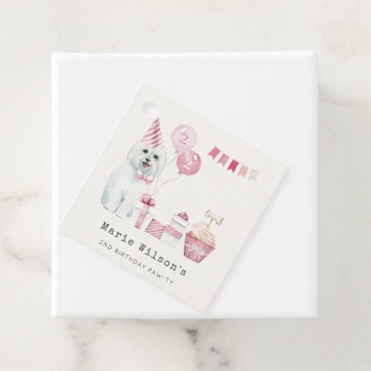 Puppy Dog elke dag van de leeftijd Bedankjes Labels (In situ)