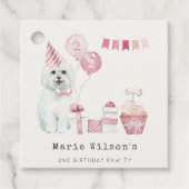 Puppy Dog elke dag van de leeftijd Bedankjes Labels (Voorkant)