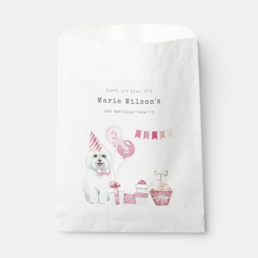 Puppy Dog elke dag van de leeftijd Bedankzakje (Voorkant)