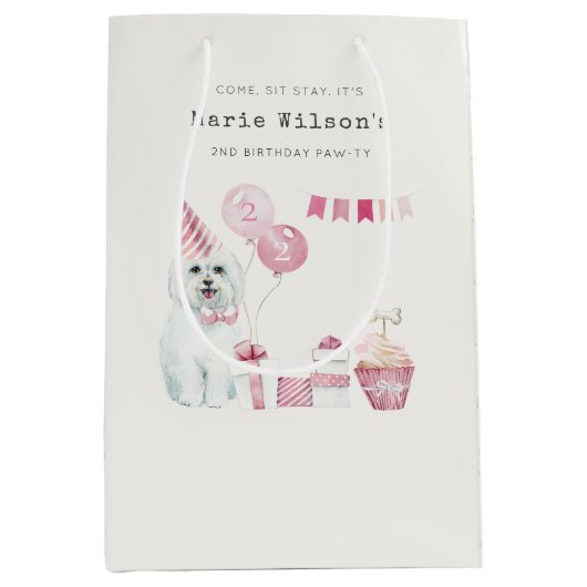 Puppy Dog elke dag van de leeftijd Medium Cadeauzakje (Voorkant)