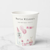 Puppy Dog elke dag van de leeftijd Papieren Bekers (Achterkant)