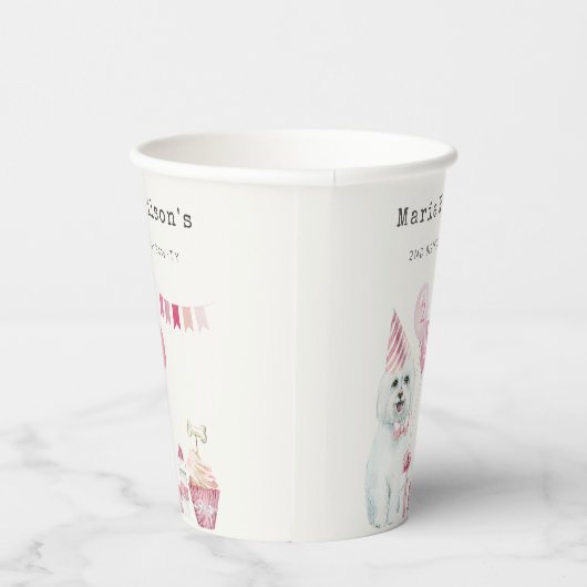 Puppy Dog elke dag van de leeftijd Papieren Bekers (Rechts)