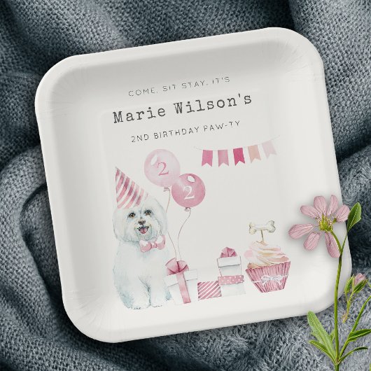 Puppy Dog elke dag van de leeftijd Papieren Bordje