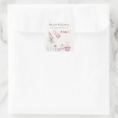 Puppy Dog elke dag van de leeftijd Vierkante Sticker (Tas)