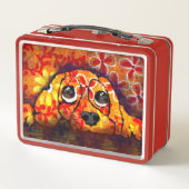 Puppy Dog Eyes Whimsical Abstracte Bloemen Sinaasa (Achterkant)