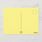 Puppy Dog Eyes Whimsical Abstracte Bloemen Sinaasa Briefkaart (Achterkant)