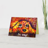 Puppy Dog Eyes Whimsical Abstracte Bloemen Sinaasa Kaart (Voorkant)