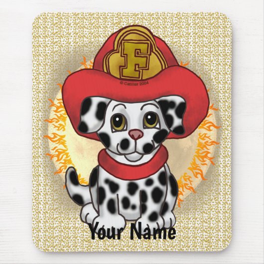 Puppy Dog Firefighter Muismat (Voorkant)