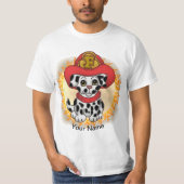Puppy Dog Firefighter t shirt (Voorkant)