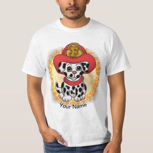 Puppy Dog Firefighter t shirt (Voorkant)