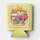 Puppy Dog Firetruck Brandweerman aangepaste Koelbo Blikjeskoeler (Achterkant)