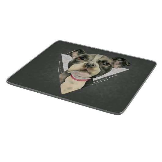 Puppy Dog Geometric Marble Snijplank (Hoek)