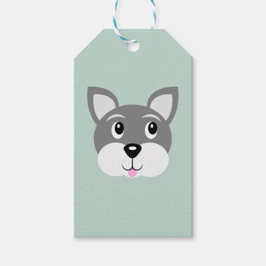 Puppy Dog Gift Label Cadeaulabel (Voorkant)