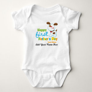 Puppy Dog Happy First Vaderdag Romper