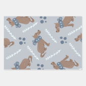 Puppy Dog Holiday of Birthday Wrapping Paper (Voorkant)