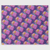 Puppy Dog in geborduurpapier Cadeaupapier (Vlak)