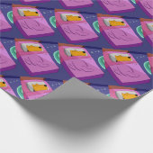 Puppy Dog in geborduurpapier Cadeaupapier (Hoek)