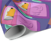 Puppy Dog in geborduurpapier Cadeaupapier (Rol Hoek)