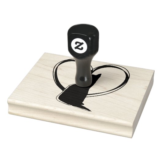 Puppy Dog in hartvorm | HONDENLIEFHEBBER Rubberstempel (Stempel)